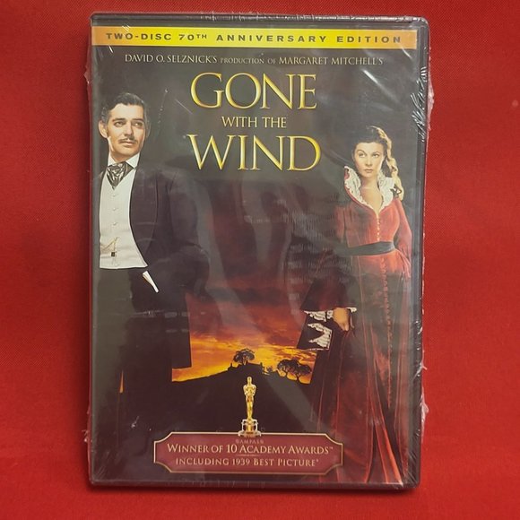 Gone With The Wind DVD Two Disc 70th Anniversary Ed New Sealed - Picture 1 of 7